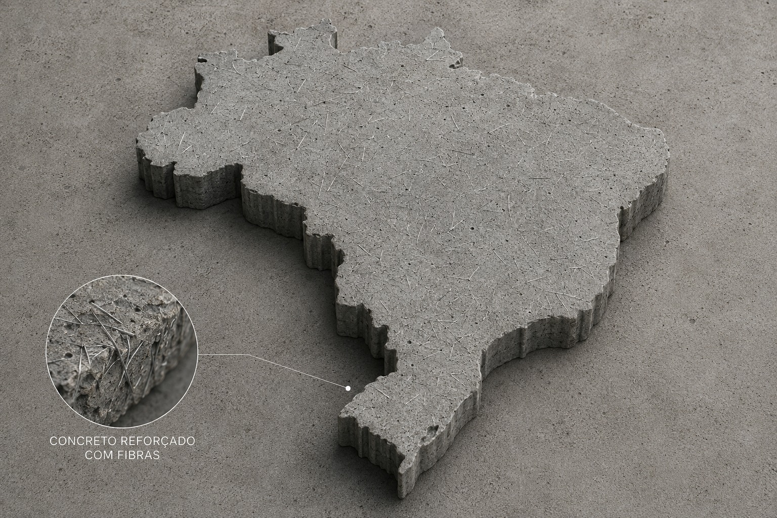 Mapa 3D do Brasil — atendimento em todo território nacional